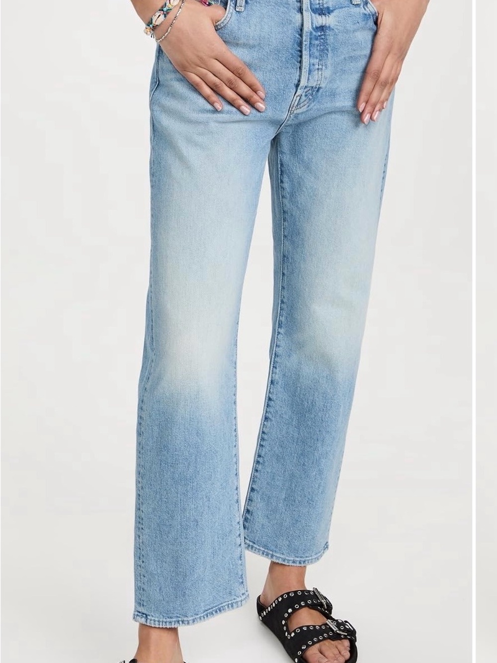 MOTHER Light Blue cropped Jeans